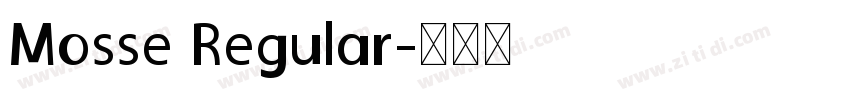 Mosse Regular字体转换
